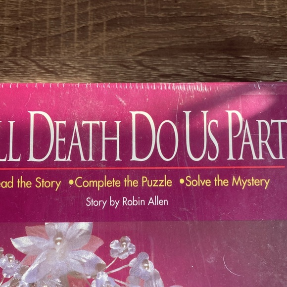 NEW! VTG 1991 500pc Till Death Do Us Part WEDDING MURDER GOLDEN MYSTERY PUZZLE - Picture 6 of 8
